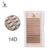 Premade Fan Lash Extensions Bouquet Eyelash Extension C/D Curl Pointy Base Premade Fans Russian Volume Eyelashes Silk Long Stem