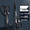 Morning MG Black Blade Scissors: Stylish, Sharp, Non-stick, Wear-resistant Stainless Steel for Home, Office, and Children’s Paper Cutting