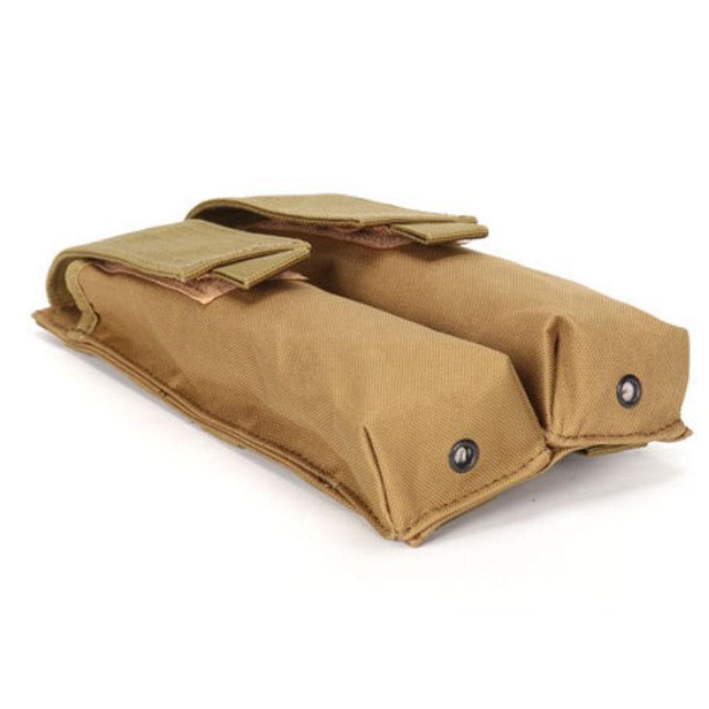 Sac de chargeur Molle camouflage en nylon 1000D, deux unités, pochette de chargeur tactique, étui de chargeur.