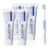 Shumitect Gentle Whitening EX Whitening Toothpaste for Sensitive Teeth, High Fluoride Concentration (1450 Ppm), 4 Tubes + Toothbrush