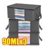 Closet Organizers and Storages Clothes Storage Bag Blanket Storage Foldable Storages Bin Sturdy Sewn By 3 Layers Fabrics with Re