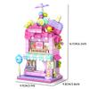 City Building Blocks Ice Cream Shop Dessert House Model Set Desktop Decor Kids DIY Toys Christmas Birthday Gift