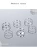Six-Piece Adjustable Fashion Ring Set for Women – Personalized Index Finger Bands with a Light Luxury, High-End Feel