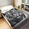 Weißer Tiger Überwurf Dünne Decke Tiere Bedruckt Leicht für Sofa Heimdeko Geschenk für Löwen Tiger Elch Bären Hunde Katzen Liebhaber