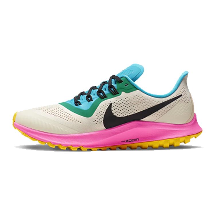 new Nike Air Zoom Pegasus 36 Trail Light Orewood Brown Pink Blast Blue Lagoon Women's