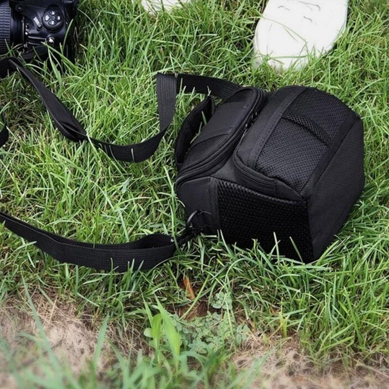 Durability Oxford Fabric Camera Bag Shockproof Sponge Lining Water Resistant Nylon Shoulder Pack For DSLR Cameras