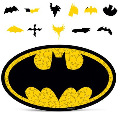 CRAFTHUB Batman Logo Wooden Jigsaw Puzzle - A Magical Puzzle for Adults and Kids.