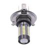 100W 6-Side White 6000K H4 9003 HB2 66-LED 12V-24V Hi/Lo Beam Headlight DRL Fog Lamp Driving Light Bulb for Motorcycle