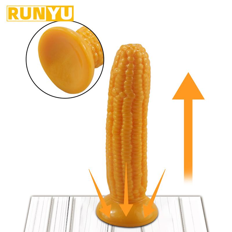 Mais Dildo mit Saugnapf Sexspielzeug für Frauen Vagina G-Punkt Massage Masturbator