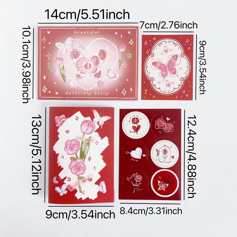 Qixi Festival 3D Surprise Card with Watercolor Retro Flowers