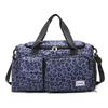 Borsa Duffel da Viaggio di Grande Capacità per Donna Leopardo Zebra Camouflage Borsa a Mano da Donna Fitness Separazione Secco Umido Borsa a Spalla