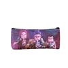 HUNTRXX Anime Pencil Case, Cute Large Capacity PU Pen Bag for School Supplies, Girls Single Layer Pouch for Stationery Storage