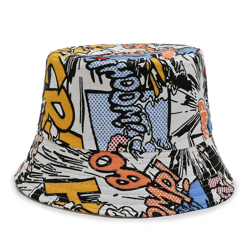 Fisherman Floral Printing Hat Outdoor Sun Protection Bucket Hat Gift Fashion