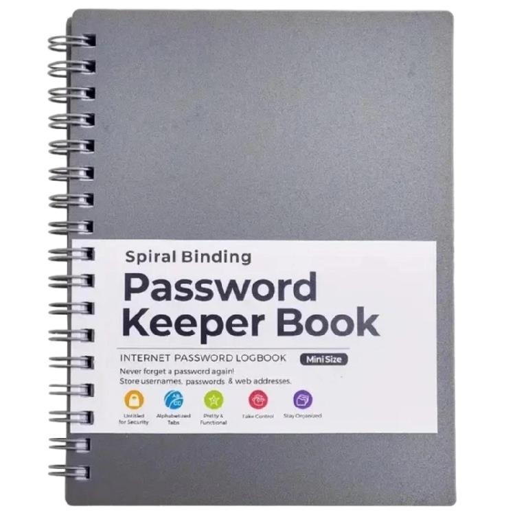 Password Keeper Book Portable Spirals Notebook Password Book with Alphabetical Tabs Office Supplies