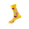 Flower Print Crew Socks Men Women Breathable Cotton Sweat-Absorbent Casual Trendy