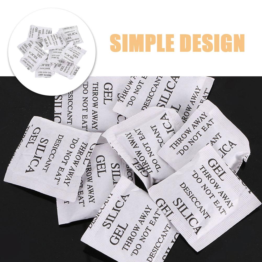 100 Pezzi Bustine Essiccanti in Gel di Silice Sacchetti Assorbi Umidità Bustine Assorbi Umidità Deumidificatore Per Cassetto Gioielli Orecchini