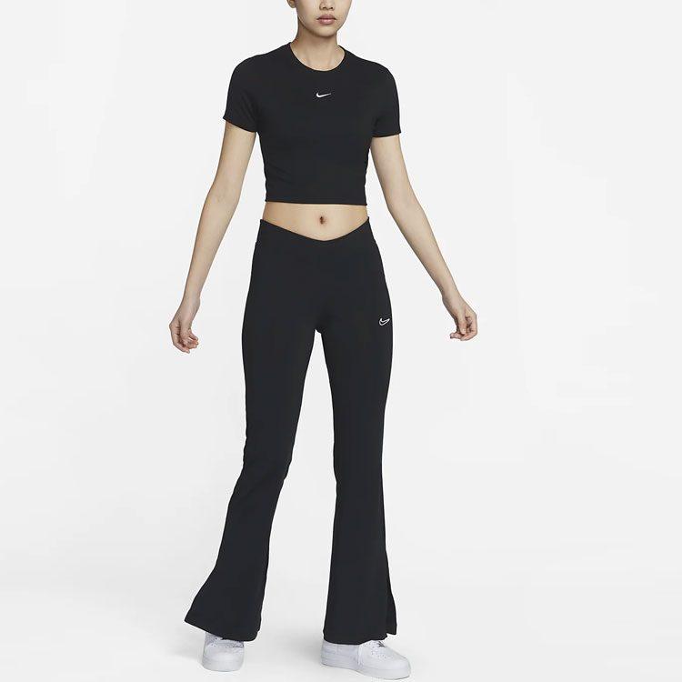Nike Sportswear Essential Women's Slim-Fit Crop T-Shirt Black FB2874-010