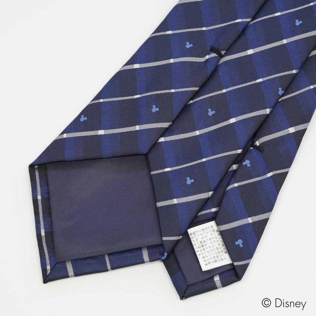 [Disney] Necktie (Three Circle Silhouette Gradient Check Pattern) Necktie D50037 Navy