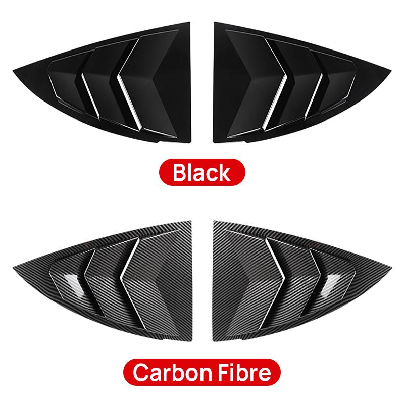 Dla Tesli Model Y ModelY 2021 2022 2023 2024 2025 ABS Węgiel Samochód Rolety Tylnej Szyby Boczne Kratki Wentylacyjne Osłona Dekoracyjna Naklejka
