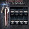 Magic Cordless Hair Clippers Trimmers Pro Lightweight Haircutting Kit Salon