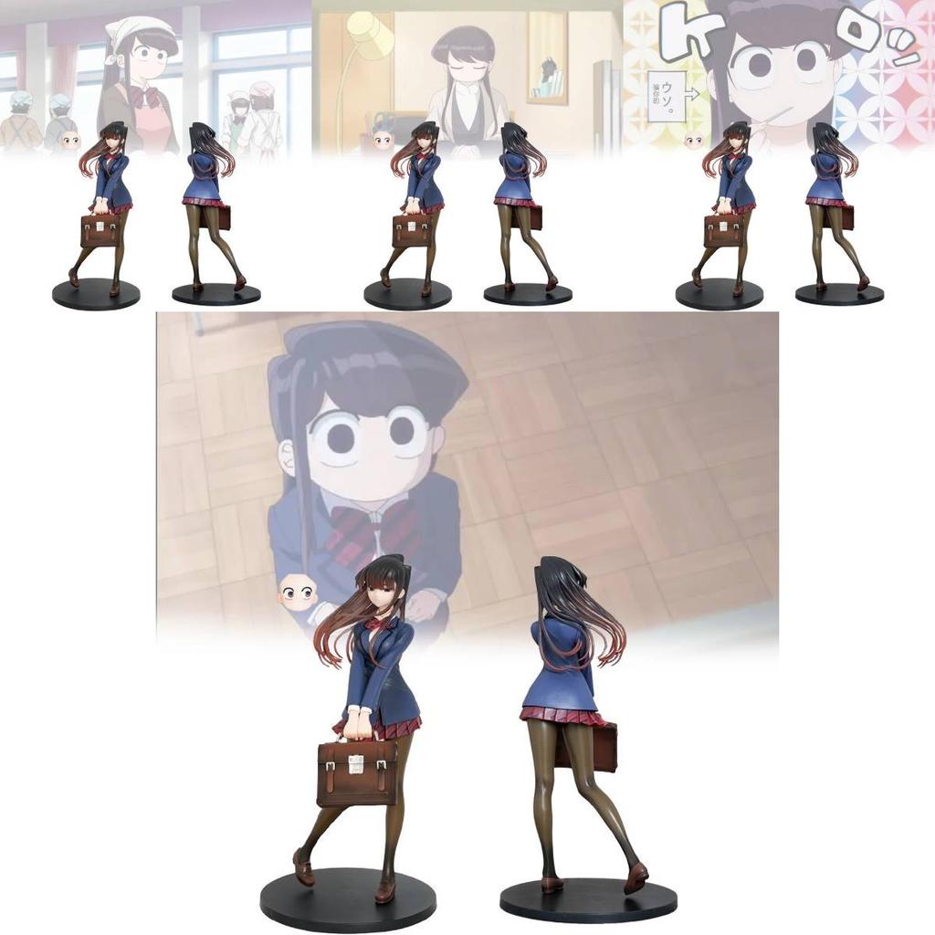 Komi Can't Communicate 25cm Blue Pvc Collectible Figure Perfect For Anime Fans