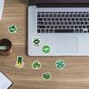 56 Green Four-Leaf Clover Waterproof Stickers for Luggage, Phone Cases, and Suitcases