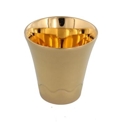 EAST Table Cup Gold Glaze Fuji Mino Ware Wooden Box Made In Japan Mt. 716-012-01