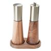 Durable Salt and Pepper Grinder Set with Base Holder Coarse Salt and Pepper Mill Wood Material Salt and Pepper Mill Set