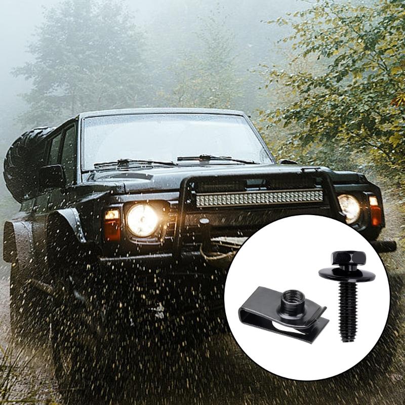 Premium Metal Mudguard Fastener Set Bolts Universal Fitment Fast Mounting Anti Corrosion Protection Automotive Accessories