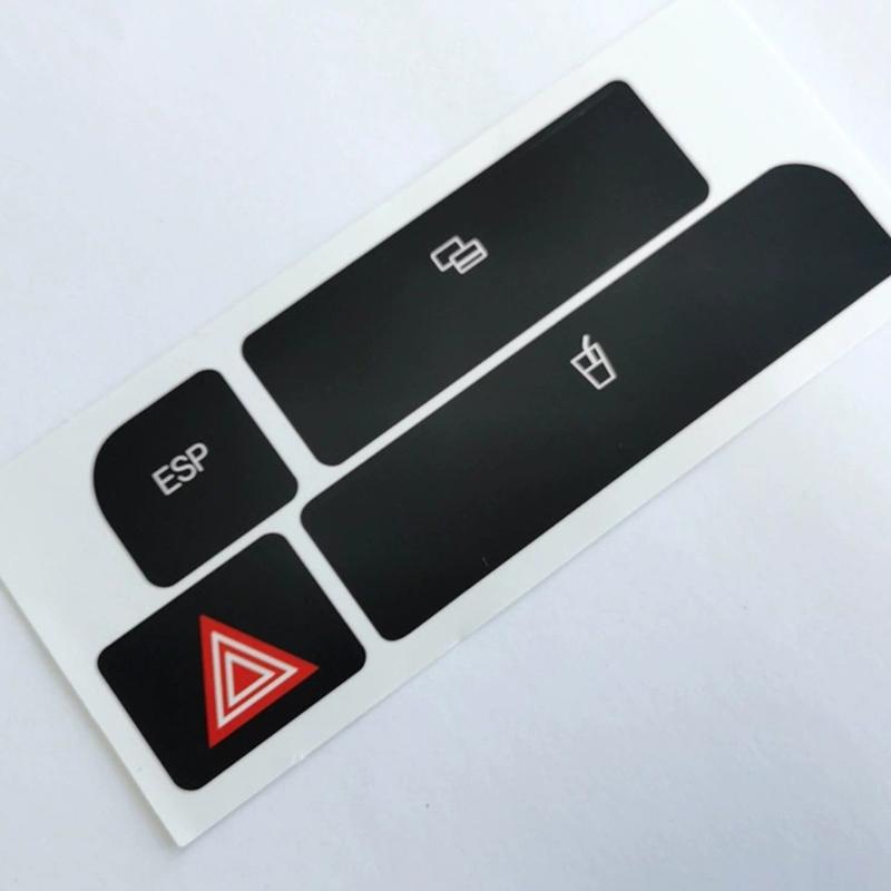 Door Lock Window Button Adhesive Sticker Button Repair Decal Sticker for B6 B7 Auto Accessories Easy Installation