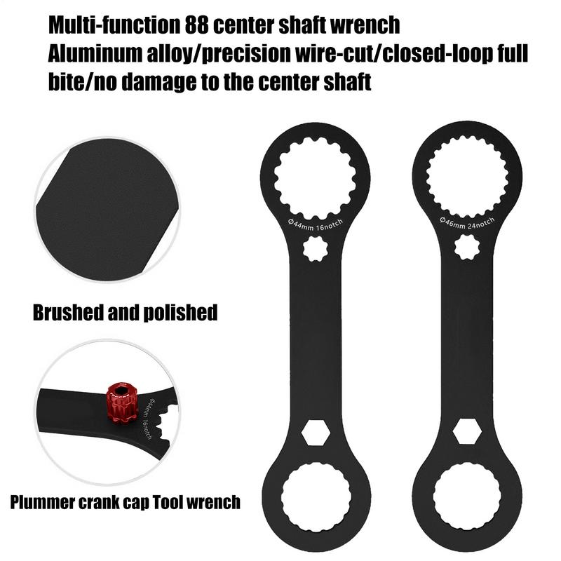 Bb Wrench Multifunctional Bb Wrench Maintenance Tool Crank Repair Accessories Double-End Spanner For Adults Enthusiasts