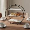 3 Layer Stand Sturdy Iron Frame Tier Cake Effortless Setup to Clean Round