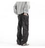 Men's Retro Punk Cargo Pants - Spring/Autumn 2025, Multi-Pocket, Heavyweight, Loose Fit, Straight Leg, Casual.