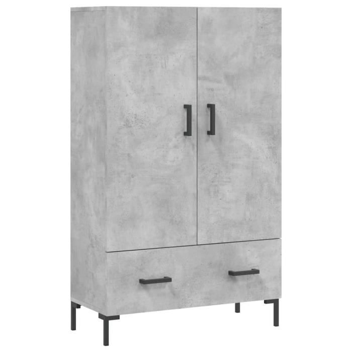 VidaXL Highboard Concrete Grey 69.5x31x115 Cm Engineered Wood 828208