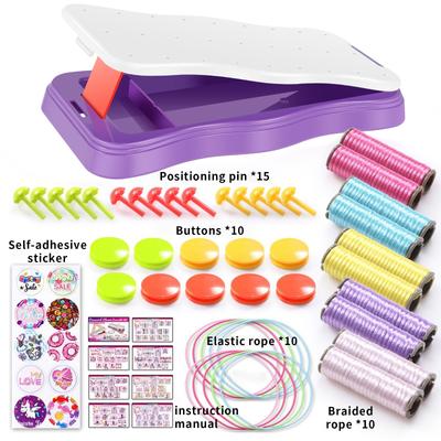 Zestaw do robienia bransoletek przyjaźni Zestaw do robienia sznurków do biżuterii Zestaw do DIY Rękodzieło Zabawki Zestaw do robienia sznurków do bransoletek przyjaźni Dzieci