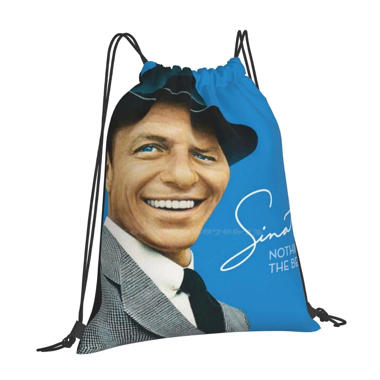 Frank Sinatra Nothing But The Best Large Capacity School Backpack Laptop Bags Best Seller Best Selling Trending 80s Trending OneSize