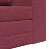 Sleeper Sofa 60 cm Wine Red Fabric