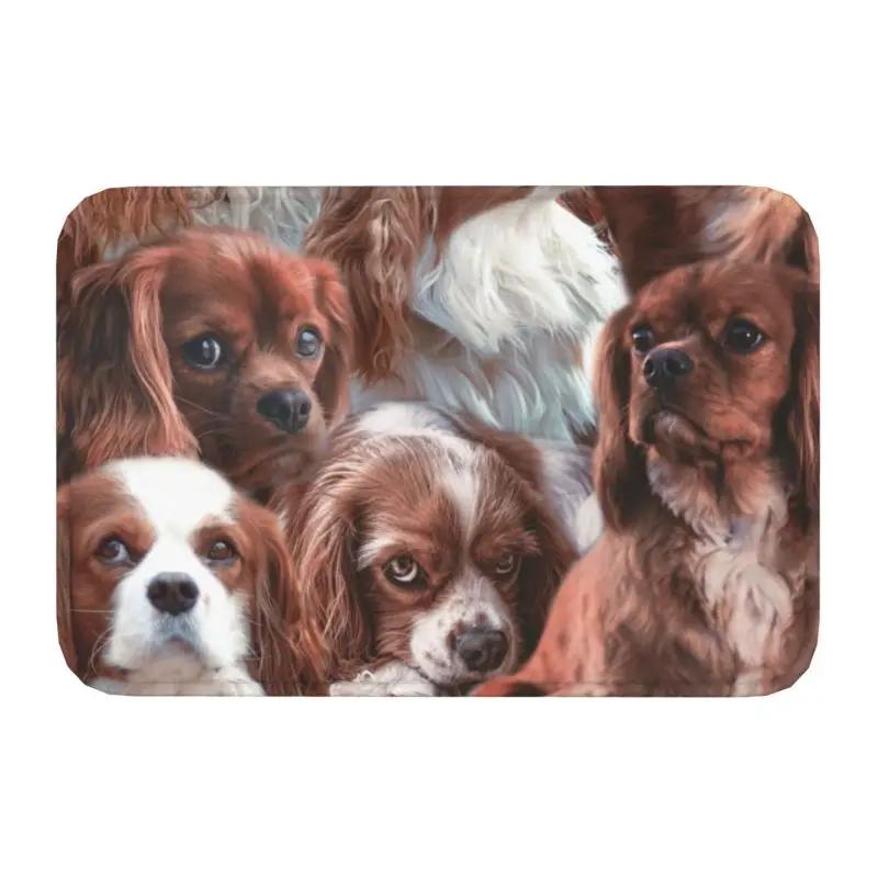 Dabbing Cavalier King Charles Spaniel Χορός Dab Πατάκι Εισόδου Εμπρός Αντιολισθητικό Εσωτερικού Χώρου Απορροφητικό Πατάκι Σκύλου Είσοδος Δωματίου Χαλί