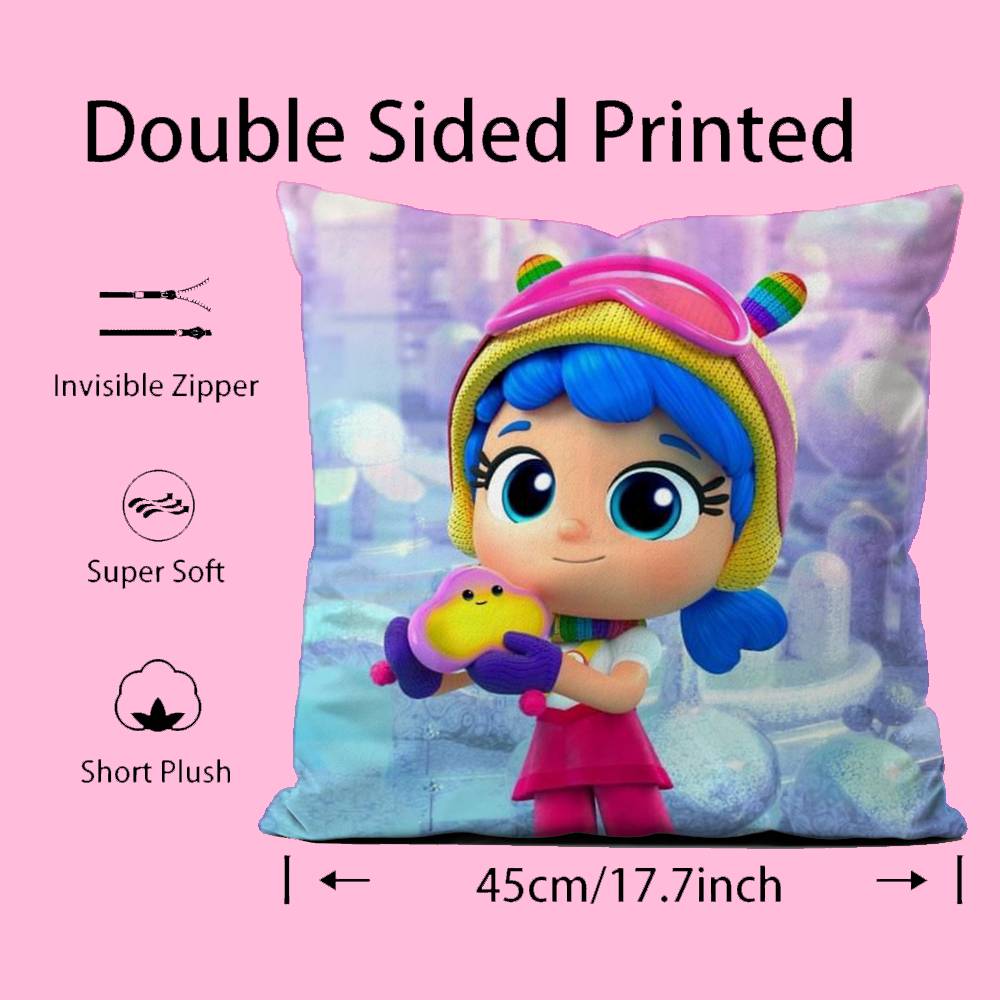 True R-Rainbow-W K-Kingdom Pillow Case Comfort Sofa Bed Silky elegant Invisible zipper Custom Decorative cushion cover