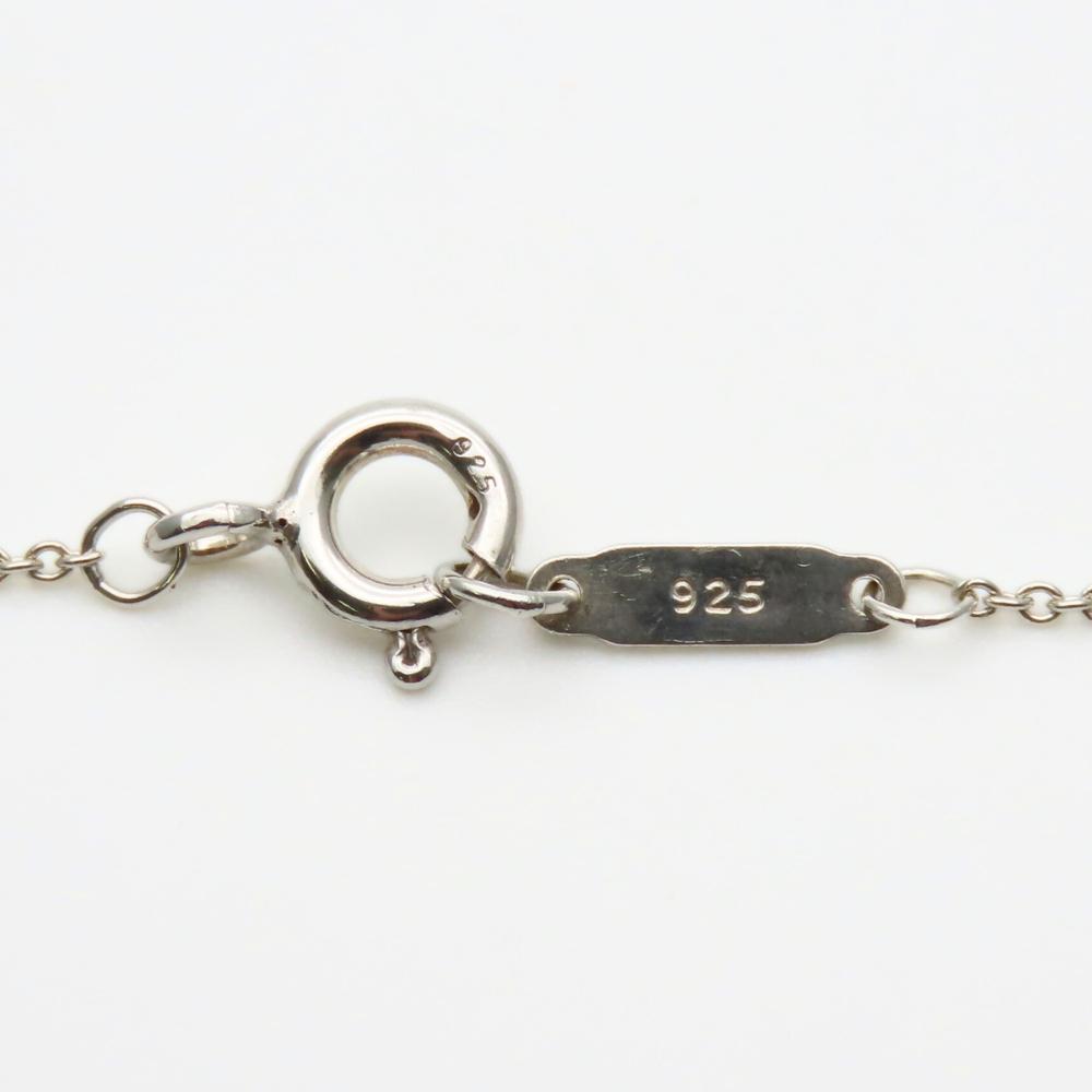 Used TIFFANY&Co. Necklace Fold Heart Silver925 5.4g Silver Accessories