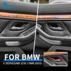 Carbon Fiber Door Handle Frame Cover Sticker for BMW 5 Series E39 M5 1998-2003 Interior Trim