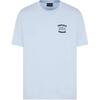 Loose Fit Round Neck Short Sleeve T-Shirt Men Tops Light-Blue EM000827-AF12926-U9378