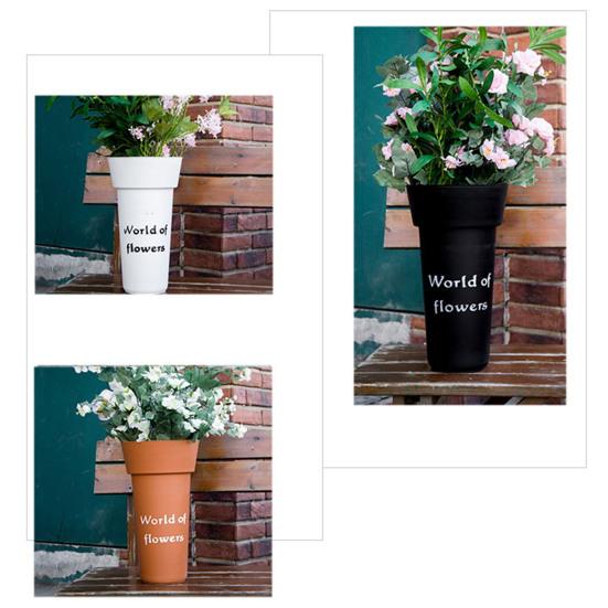 Flower Pot Nordic Decorative Plastic Florist Flower Display Nursery Pot Garden Supplies