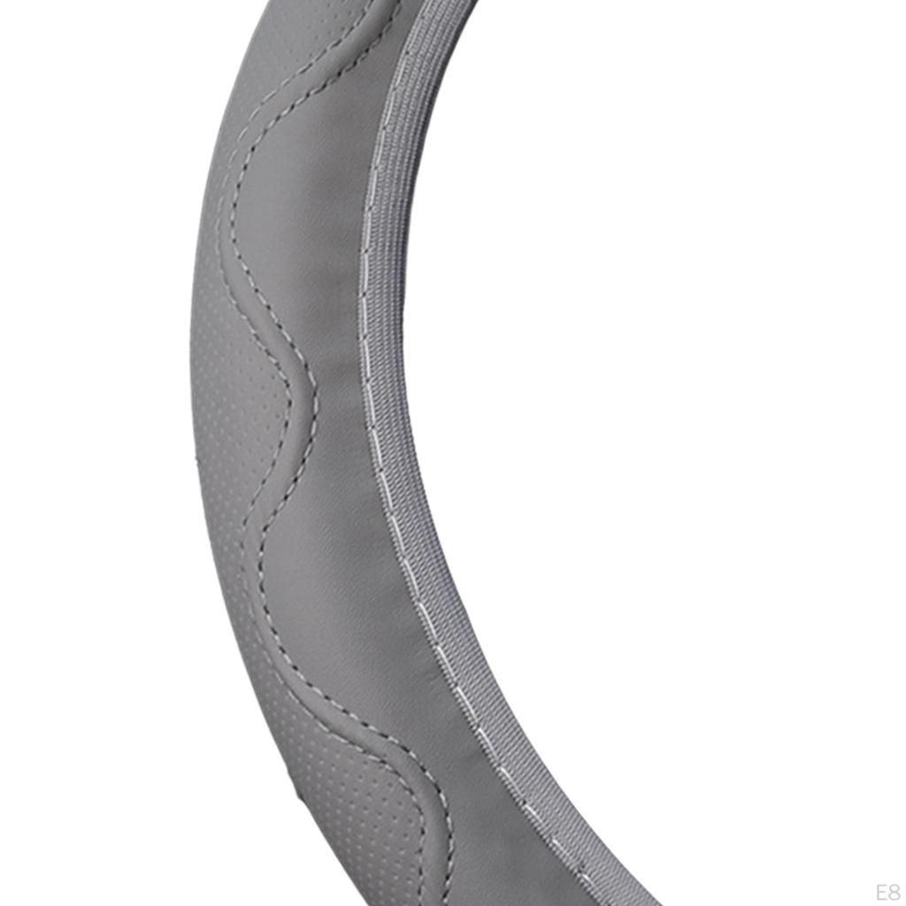 Auto Steering Wheel Cover Anti Slip Professional Stitching Suitable for All Seasons Easily Install
