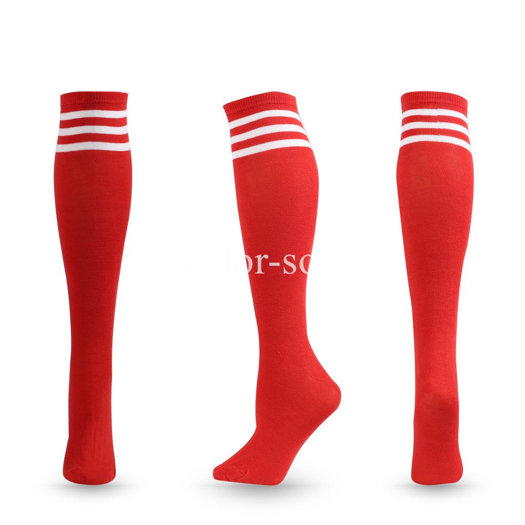Unisex Compression Socks Football Socks Non-slip Long Tube Knee High Stockings Socks Striped Soccer Socks Running Sports Socks