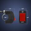 1 Piece Motorcycle Handlebar Switch Handlebar Toggle Switch With On Off Push Button For U5 U7 U2 Motorcycles Scooter Electrombile Motorbike-7/8Inch