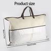 Heavy Duty Pillow Case 40cmx55cm Nonwoven Clothes Storage Bag With Zippers Portable Container For Bedding Accessories HX6C