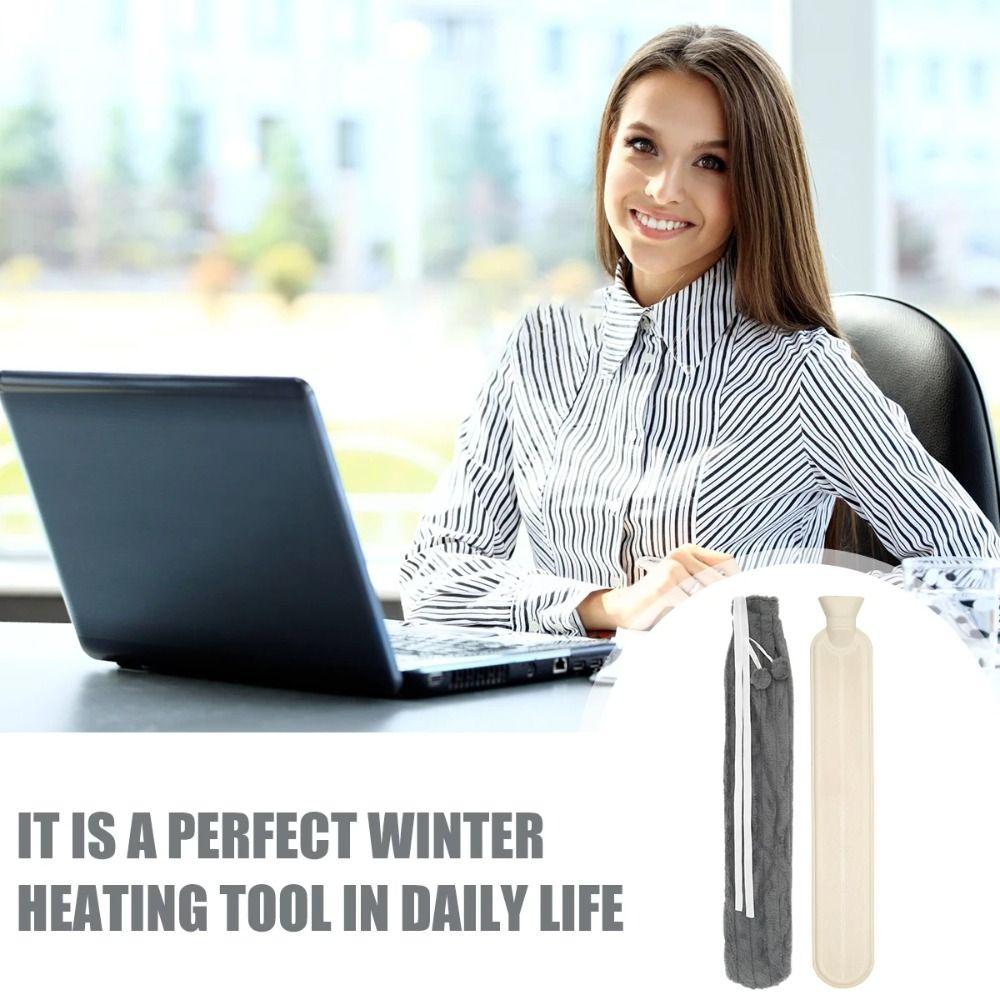 72cm Warmwasserbeutel Auslaufsicher Mit Wasser gefüllt Taillenwärmer Weich Länglich Heißwasserflaschenbeutel Fuß