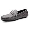 Men’s Trendy Genuine Leather Loafers - Soft Sole Slip-ons, Plus Size Casual Driving Moccasins for Spring & Autumn.