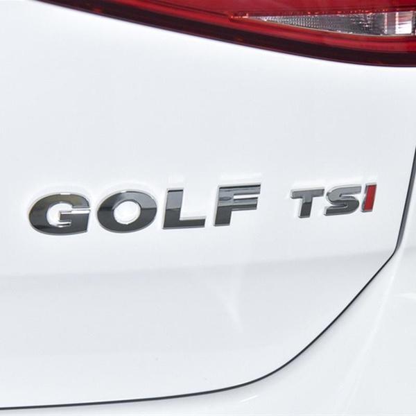 Silver or Black ABS GOLF Car Rear Bumper Trunk English Alphabet Letter Emblem Stickers Badge Decals Car Styling Logo Accessories